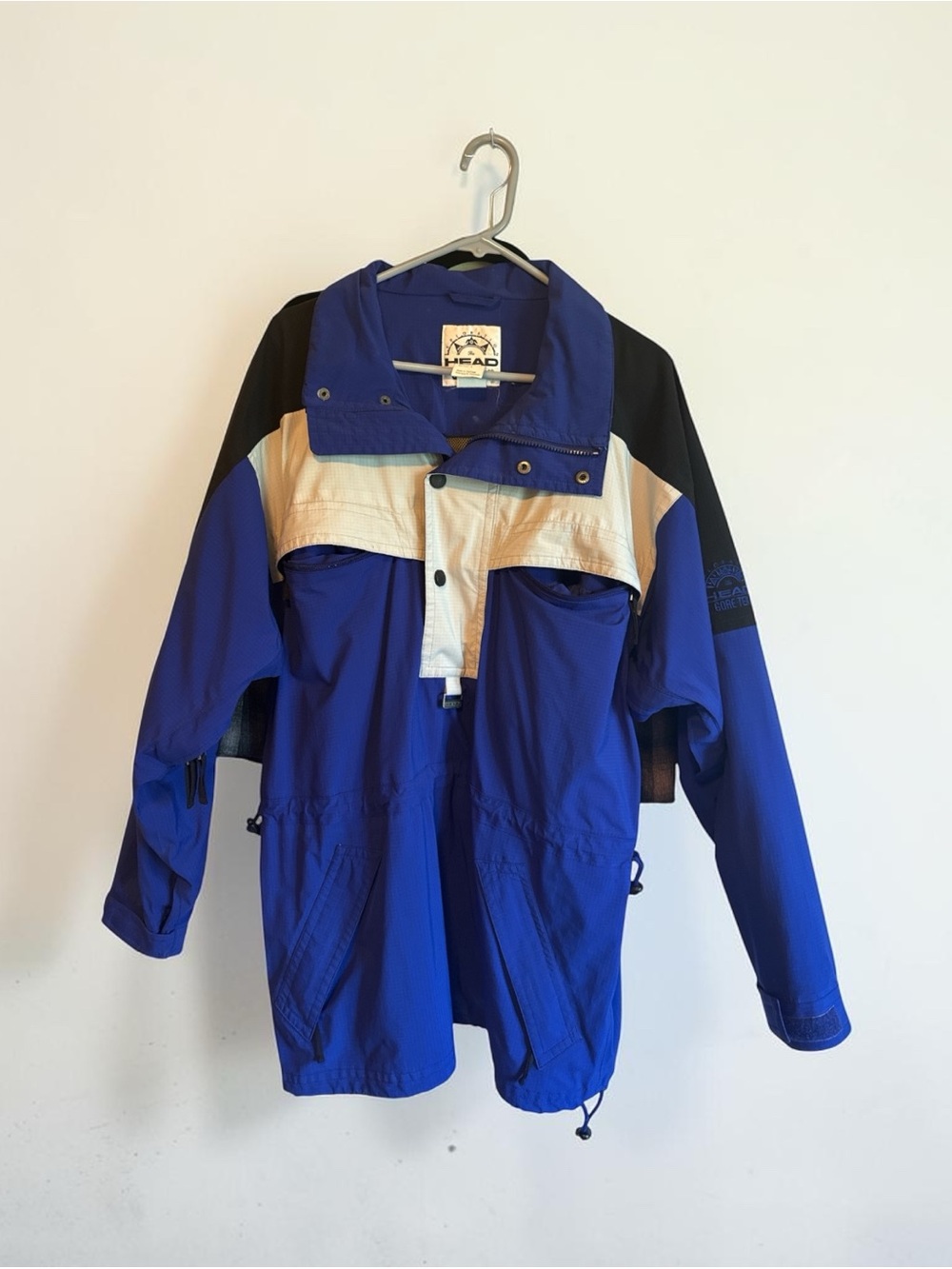 Vintage HEAD Explorer ski shell Blue and Cream Jacket